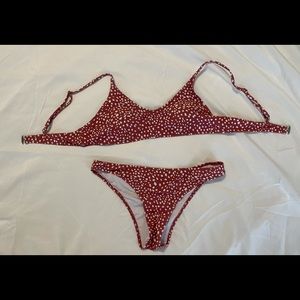 Burnt orange/peach shein bikini size large